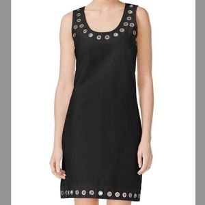 NWT Calvin Klein Women's Black Sleeveless Grommet Accent Dress